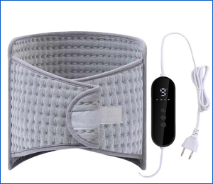 Quilted Waist Wrap Belt Electric Wearable Heating Pad with Temperature Control for Back Washable